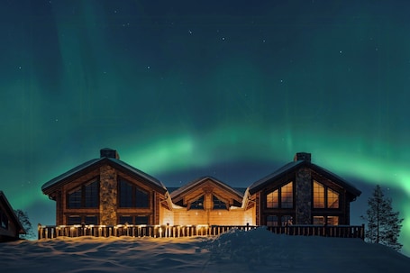 Exterior. Mountain lodge with views over Idre