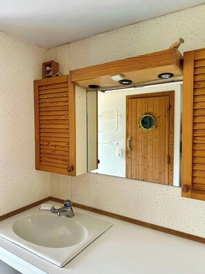 Shower - 18th century house with glass porch in Småland (Söderåkra)