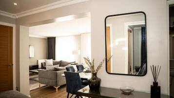 Apartment, 2 Bedrooms, Balcony | Living area