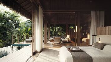 Cofres nos quartos, cortinas blackout, quartos à prova de som