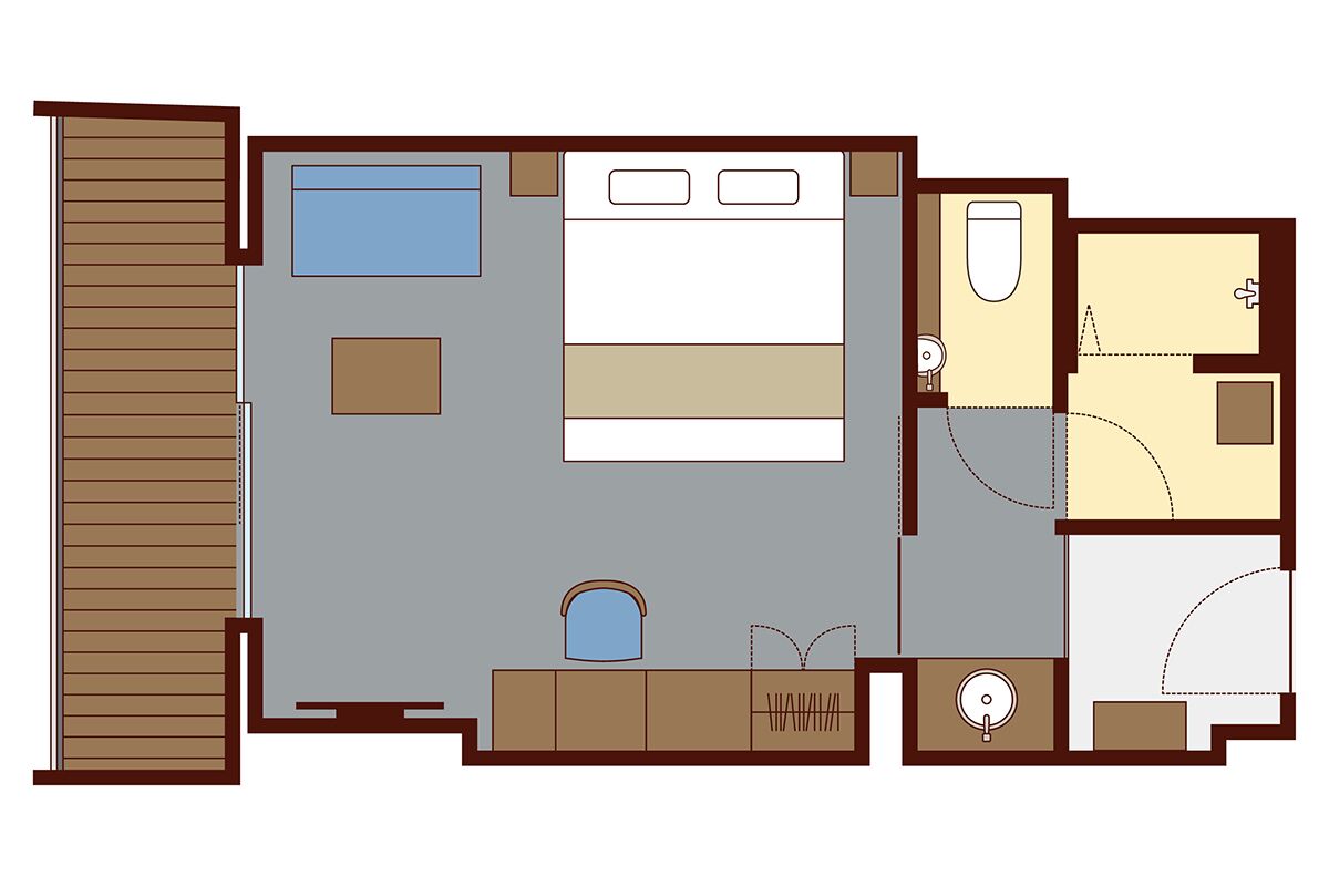 Standard Double Room | Floor plan