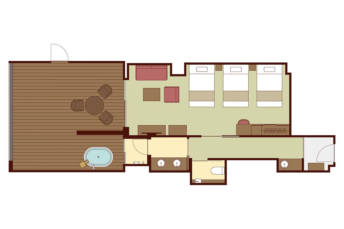 Deluxe Triple Room | Floor plan