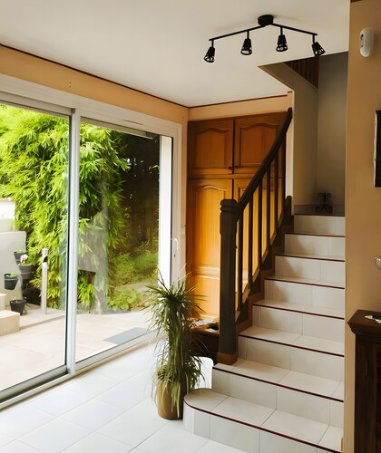 Chambre d’hôtes « Camaïeu de Bleu » avec terrasse partagée, Wi-Fi et climatisation