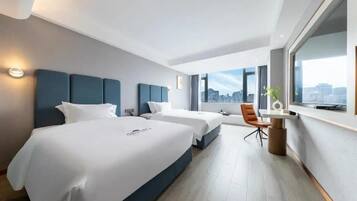 Superior Twin Room, City View | Blackout drapes, soundproofing, free WiFi