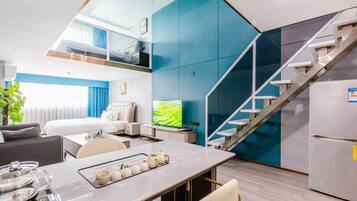 Loft de lujo, vista a la ciudad | Interior