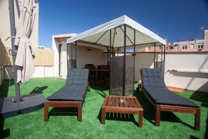 Leilighet – deluxe, byutsikt | Terrasse/patio