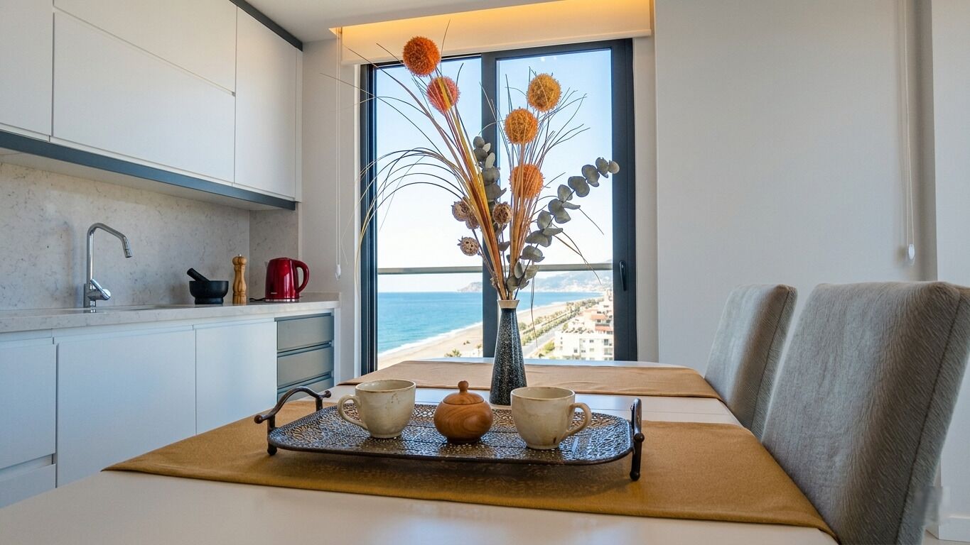 Appartamento Luxury, balcone, vista mare | Interni