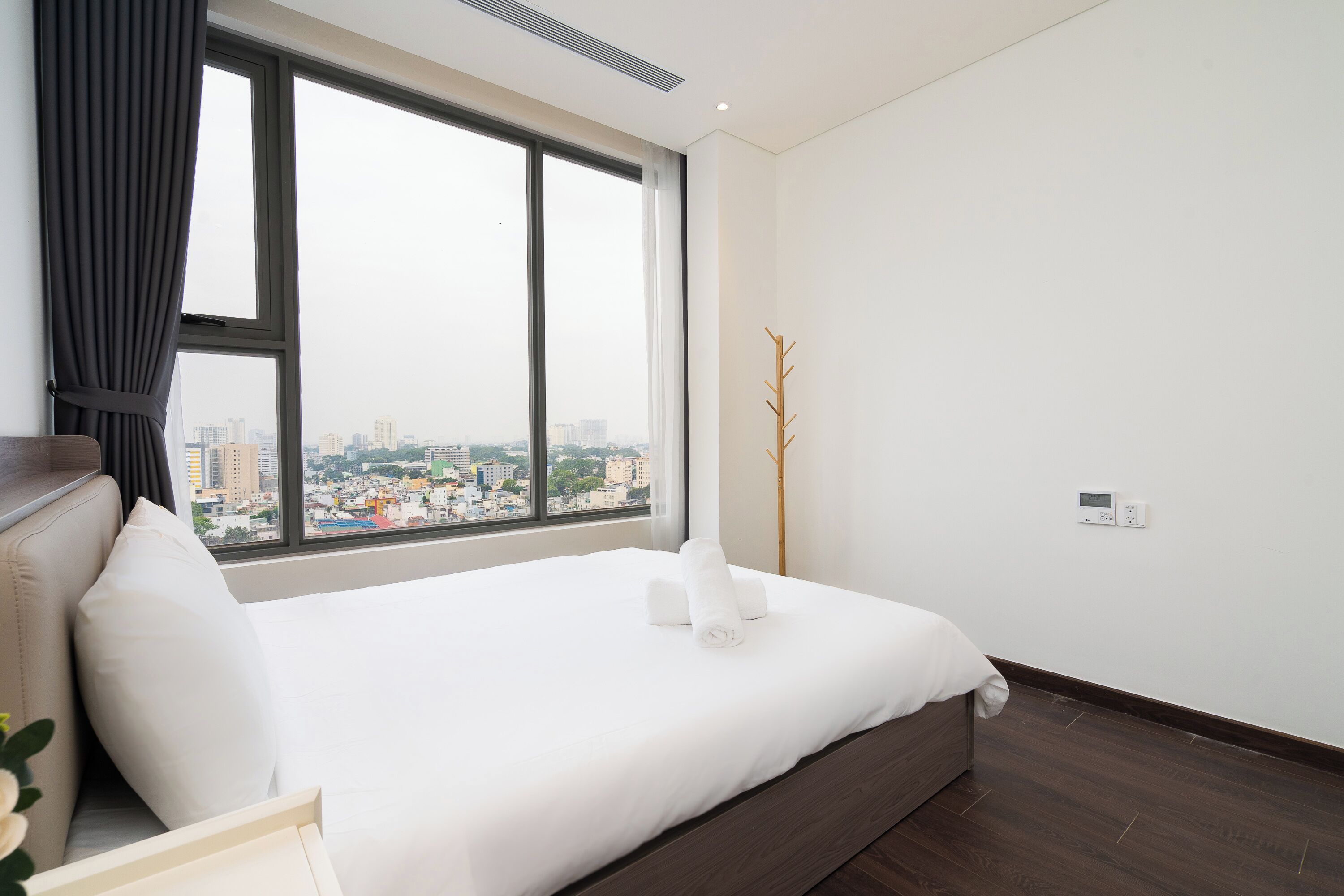 Apartment, 2 Bedrooms, City View (2 Bedroom Apartment With City View) | Desk, laptop workspace, blackout curtains, iron/ironing board