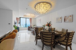 Apartment, 3 Bedrooms, City View (3 Bedroom Apartment With City View) | Dining - Imperial Suites by Kieu by Kita (Ho Chi Minh)