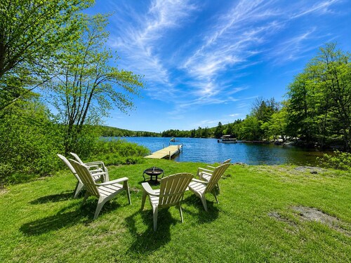 Cozy Log Cabin by Phillips Lake, Pet Friendly, Near Acadia & Bangor