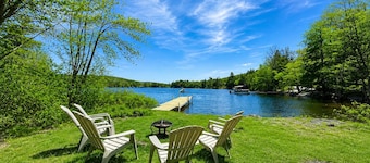 Cozy Log Cabin by Phillips Lake, Pet Friendly, Near Acadia & Bangor