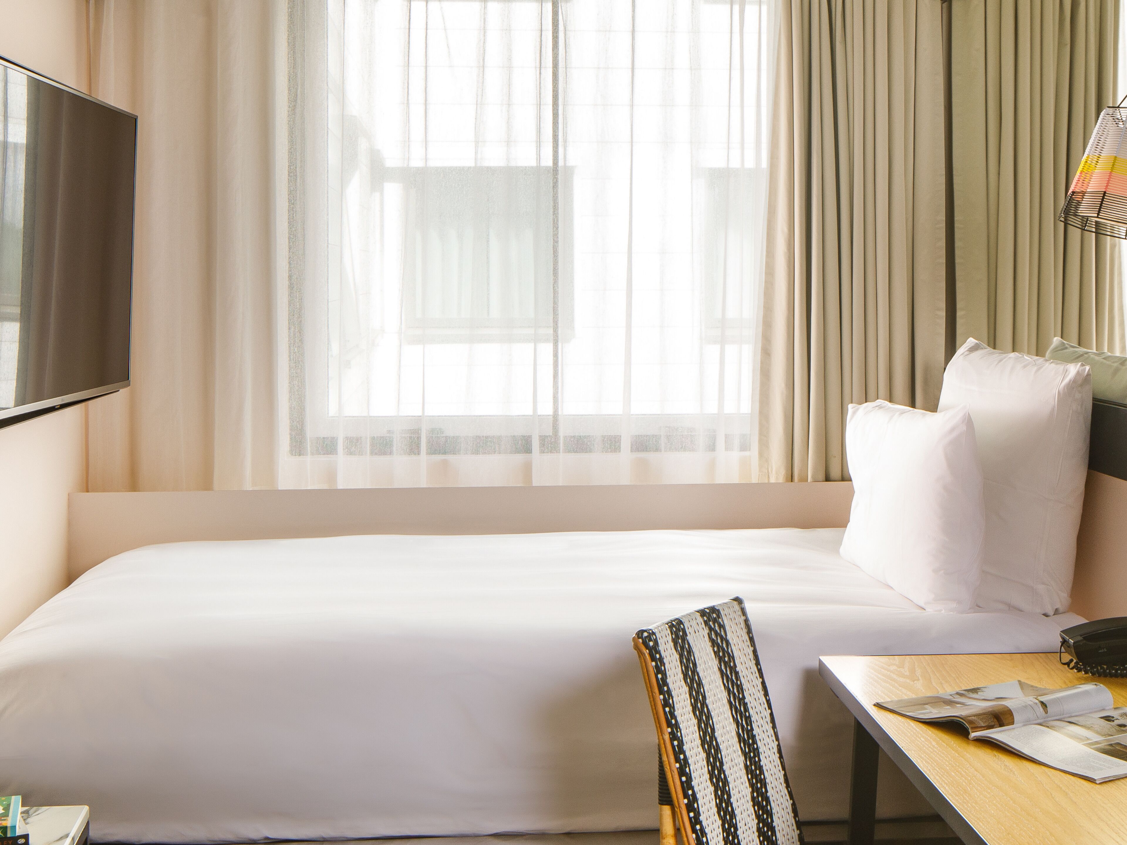 In-room safe, desk, laptop workspace, blackout curtains