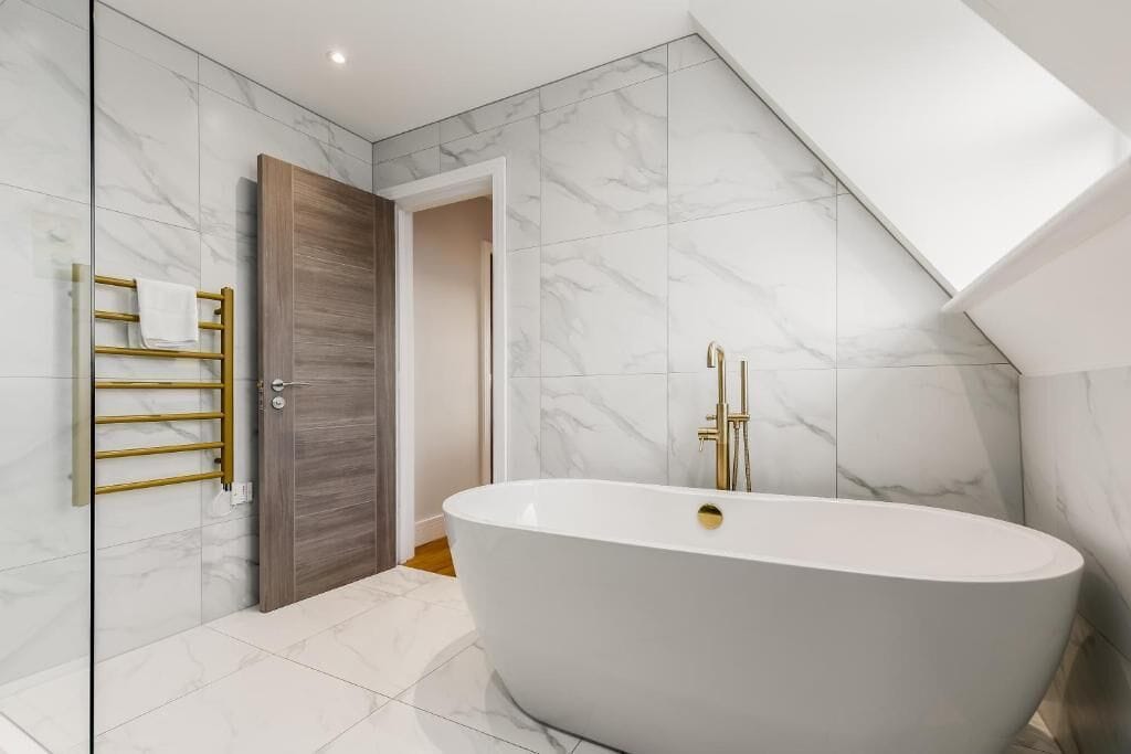 Luxury Apartment, Sea View | Bathroom
