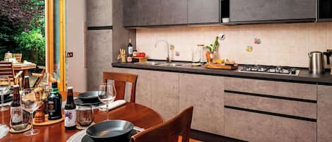 Well equipped kitchen