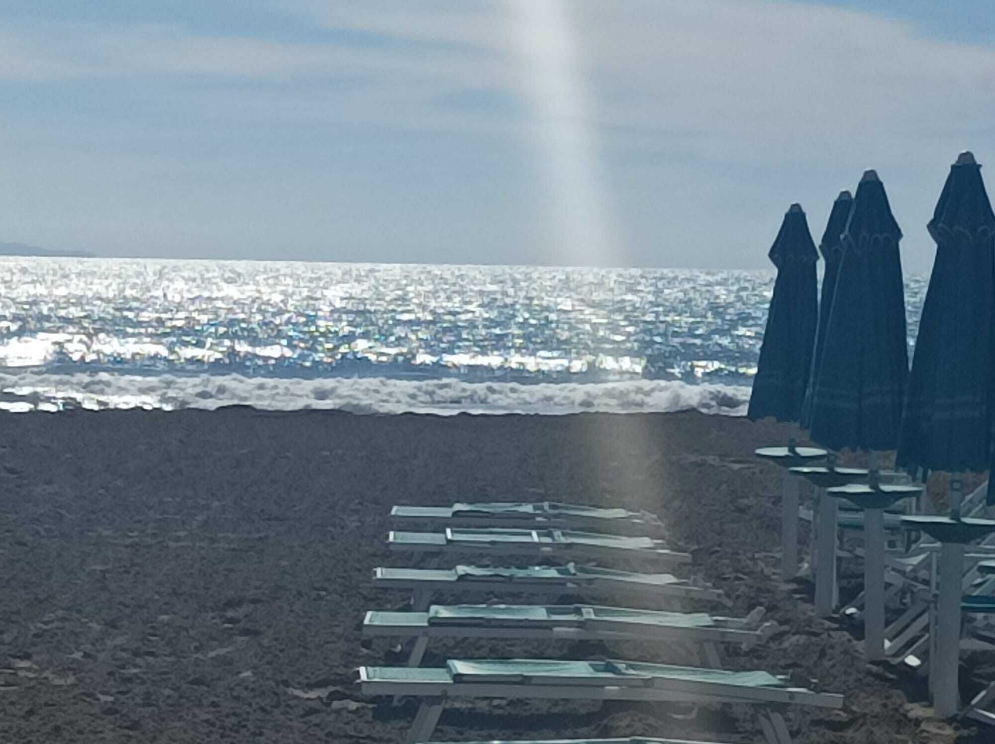 Sun loungers, beach towels