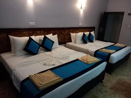 Habitación Deluxe doble, vistas al jardín | Espacio para trabajar con un portátil y wifi gratis