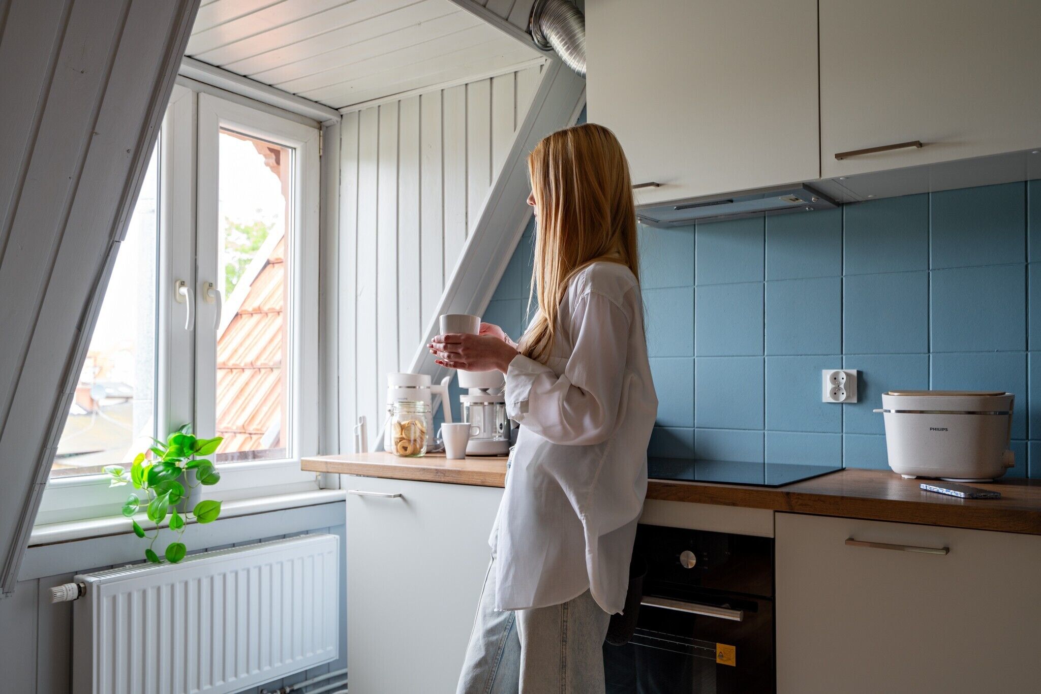 Appartement Confort, non-fumeur, baignoire | Cuisine privée | Cafetière-théière, bouilloire électrique, chaise haute, congélateur