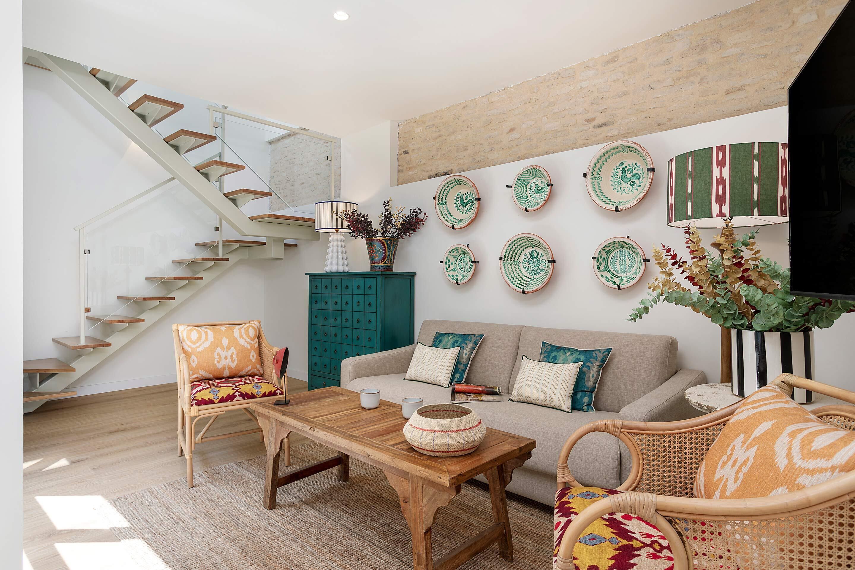 Duplex, Terrace (2 Bedrooms) | Living room | 55-inch Smart TV with satellite channels