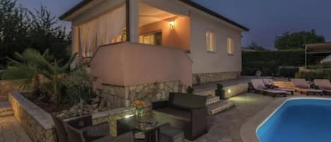 Standard House, Multiple Bedrooms (Villa Stella With Pool And Sauna) | Pool | Seasonal outdoor pool
