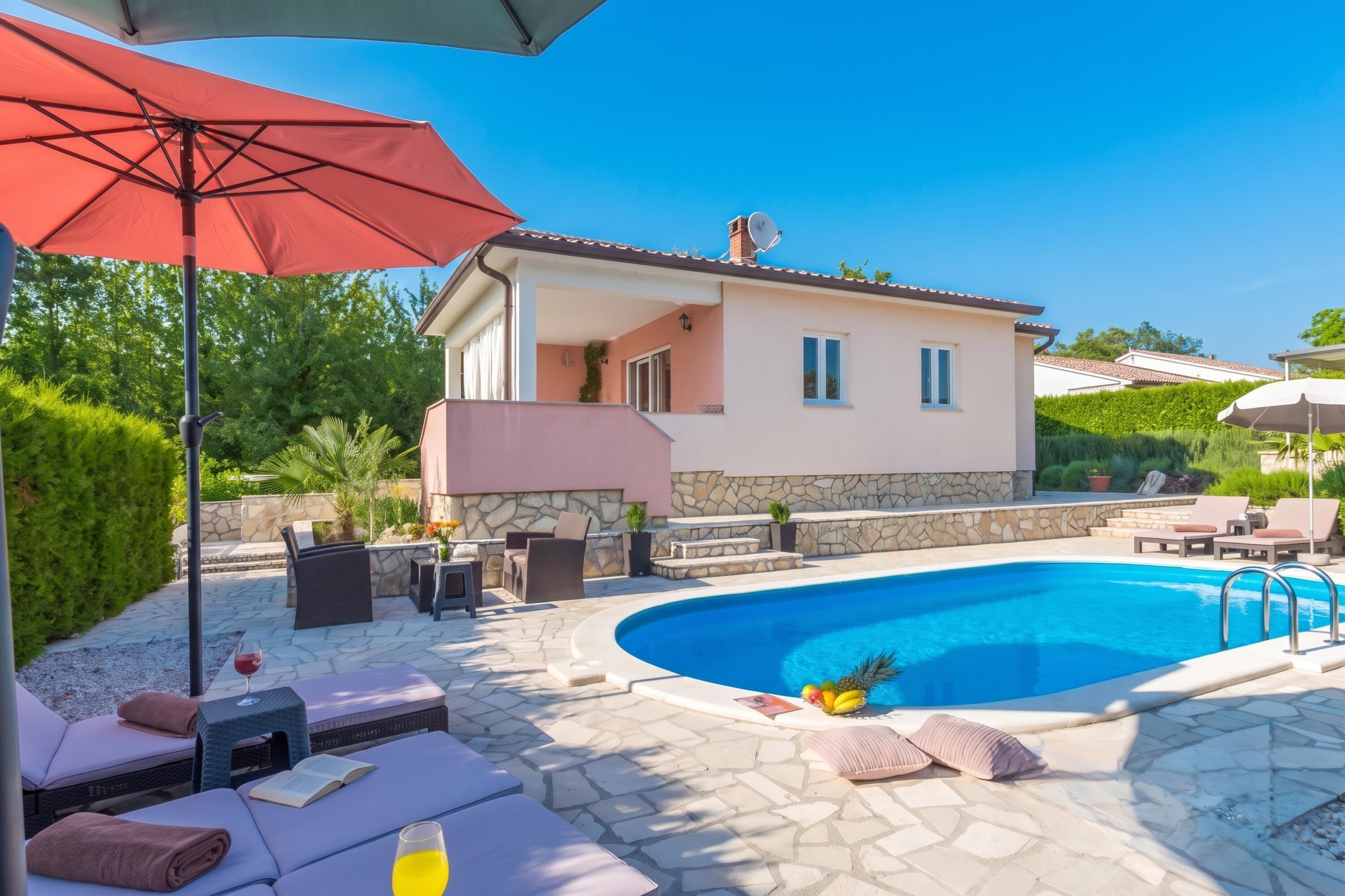 Standard House, 4 Bedrooms, Microwave (Istria Villa Stella for 8: Pool &) | Pool | Seasonal outdoor pool