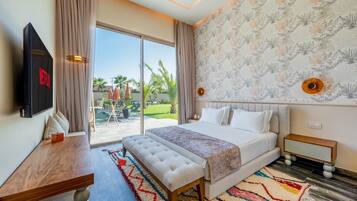 Villa Luxury, vista giardino | Wi-Fi gratuito