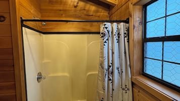 Hair dryer, towels, soap