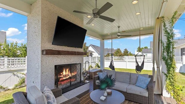 Terrace/patio - Watersound Dream | 5bd + Moke + Community Pool (Inlet Beach)