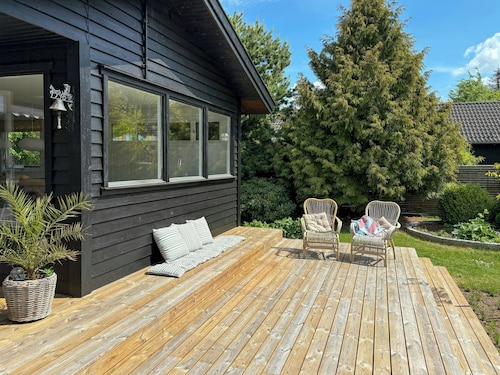 Classic wooden house with private garden near sea
