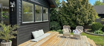Classic wooden house with private garden near sea
