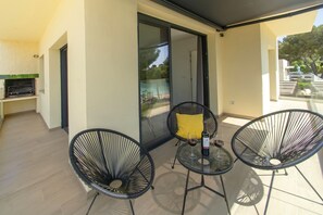 Terrace/patio - WELCS APTO A14 MADRAGUE seafront (Rosas / Roses)