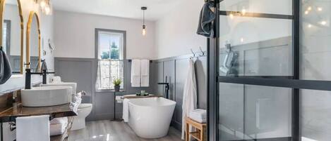 Shower, hair dryer