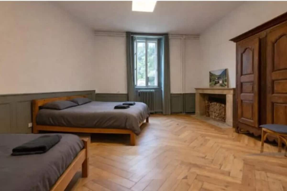 Chambre Triple, vue jardin