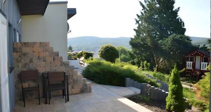 Apartment 'Rennsteig Blick' with Mountain View, Private Terrace and Wi-Fi