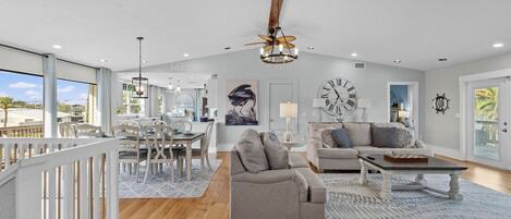 Smart TV, fireplace, foosball, offices