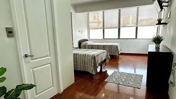 Deluxe Twin kamer, uitzicht op stad | Gratis wifi, rolstoeltoegankelijk
