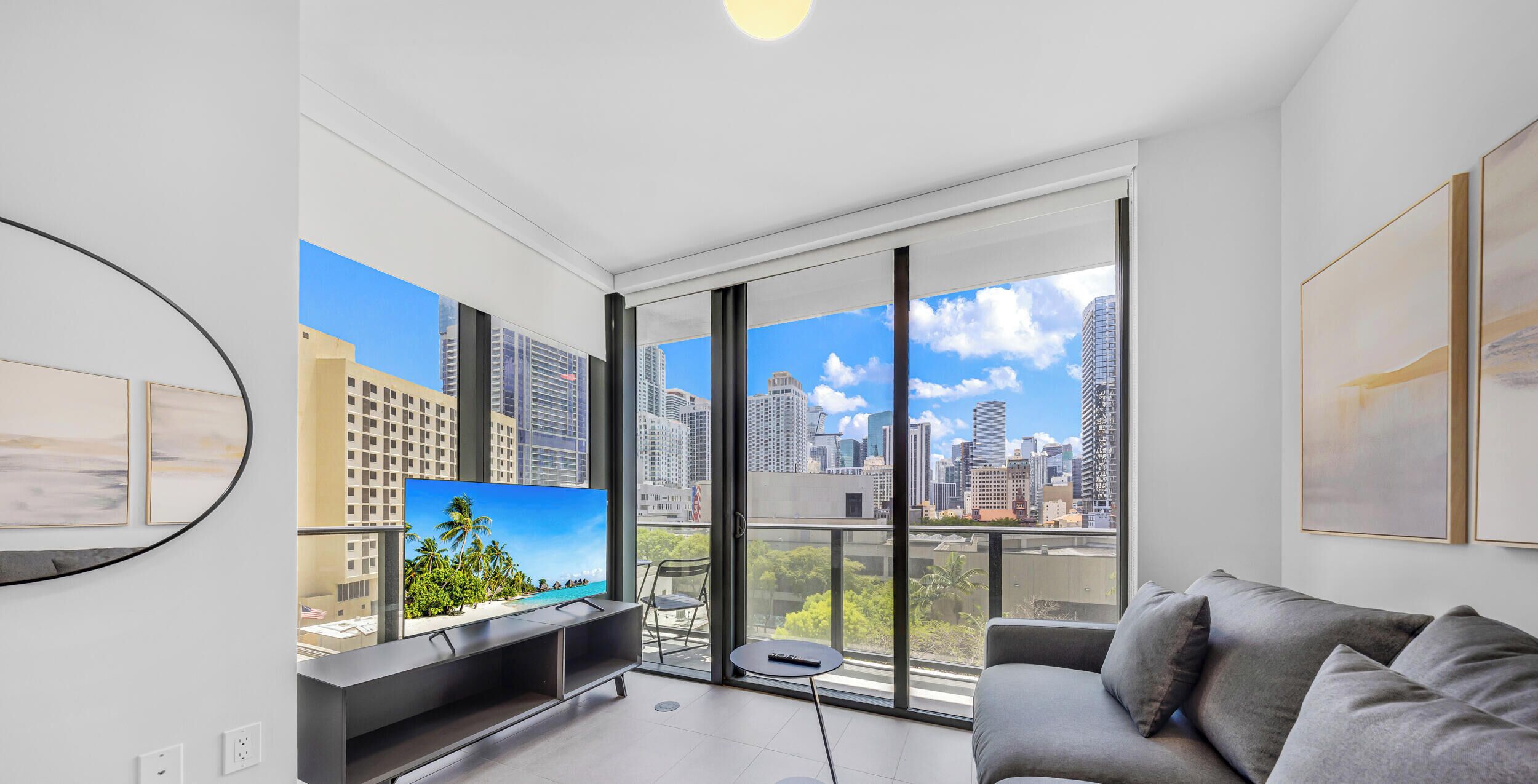 Condo, Balcony, City View | Living area