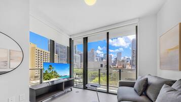 Condo, Balcony, City View | Living area