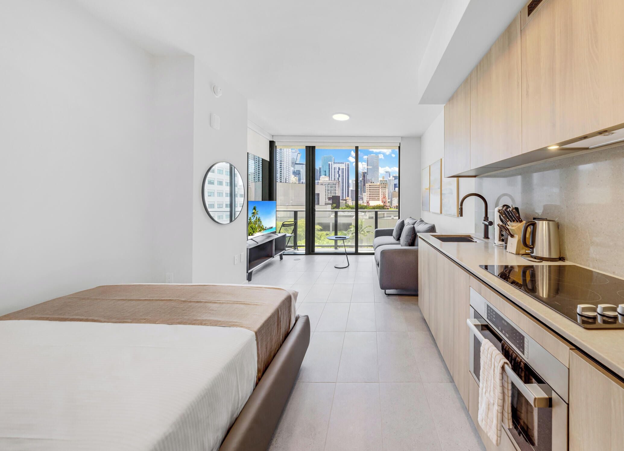 Condo, Balcony, City View | Blackout curtains, iron/ironing board, free WiFi