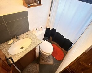 Een douche, een haardroger