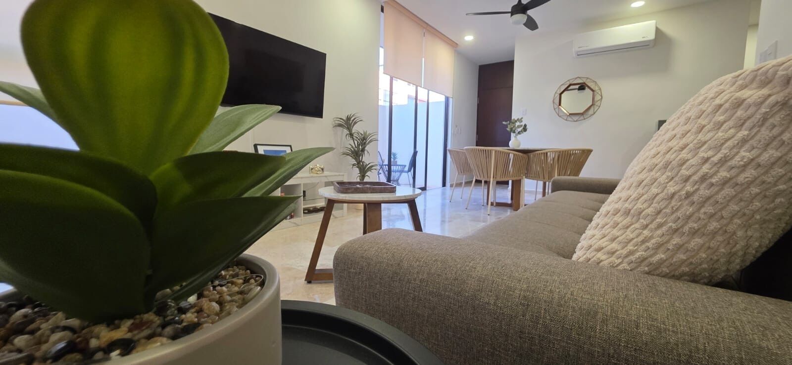 Smart TV, books, stereo