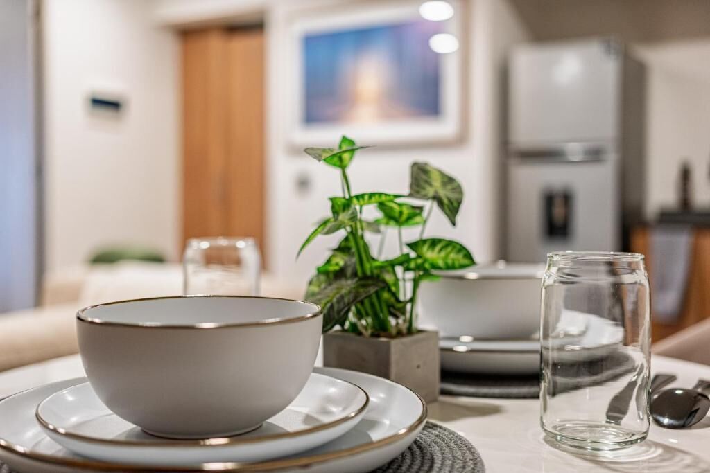 Apartamento, sacada | Opções para refeição