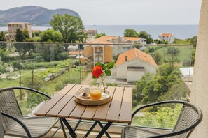 Basic Apartment, 1 Bedroom, Balcony, Sea View | Balcony view - Apartments Via Mare (Petrovac)
