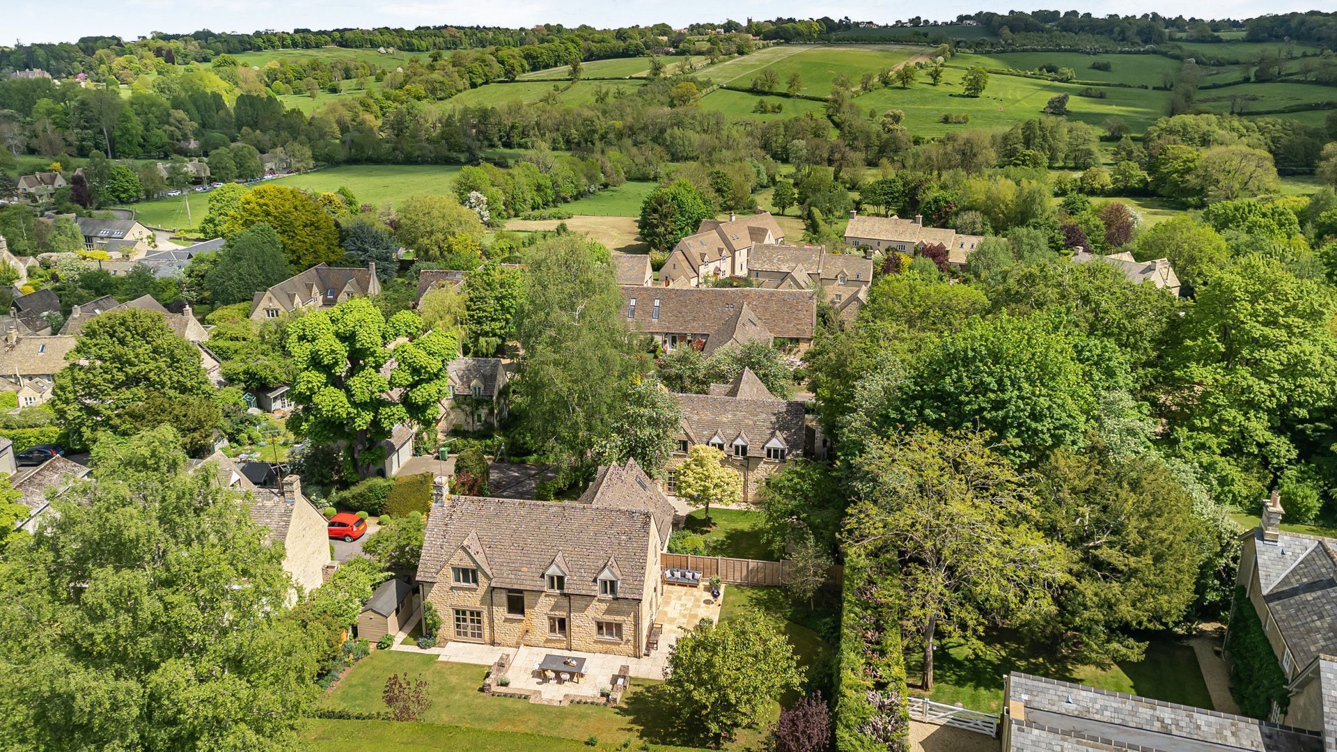 Surrounded by the Cotswold countryside perfect for walks