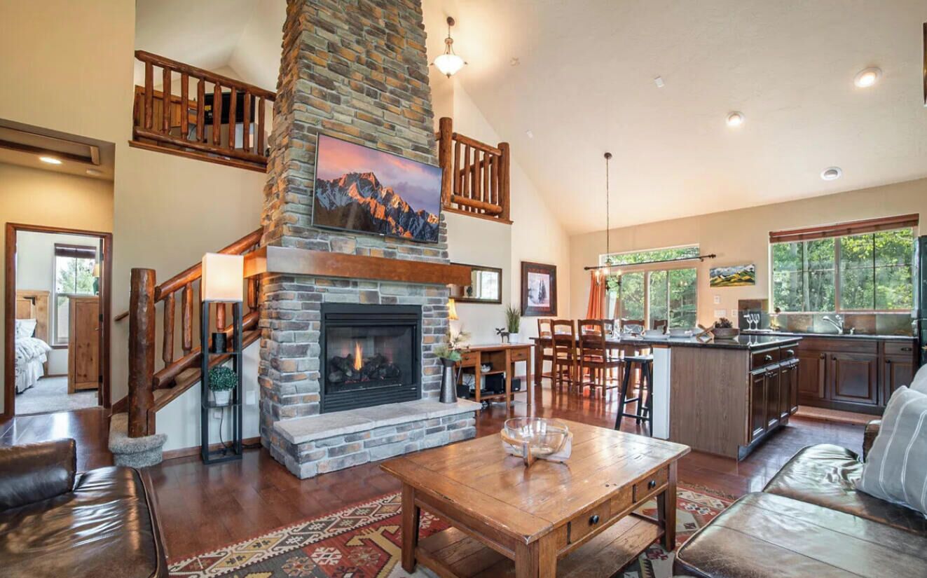 TV, fireplace, video games, books