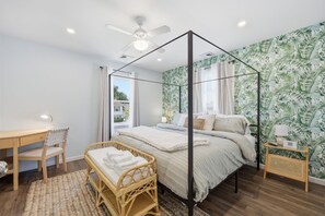 5 chambres, fer et planche à repasser, accès à Internet, literie fournie