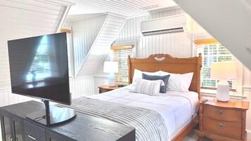 Egyptian cotton sheets, premium bedding, iron/ironing board, free WiFi