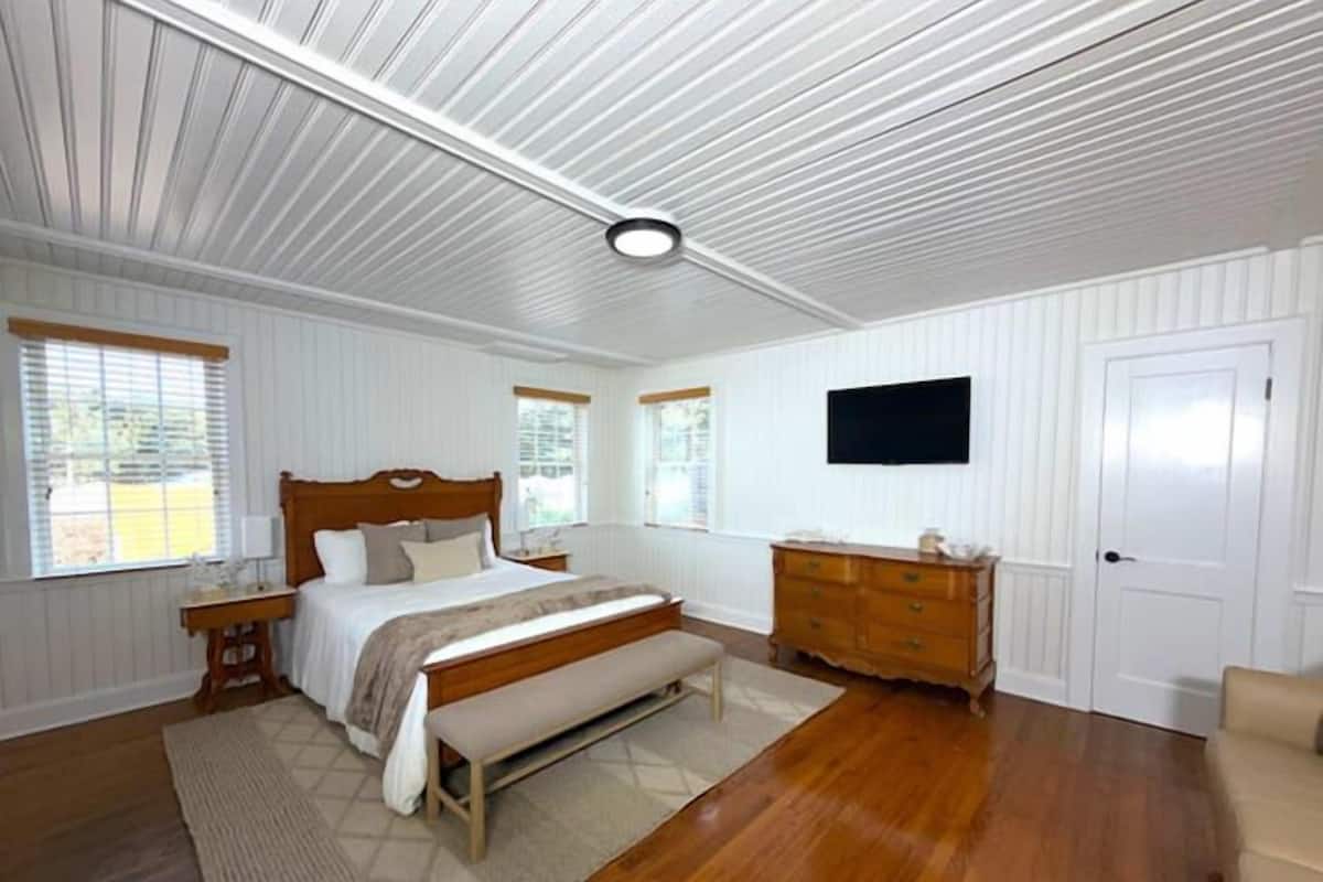 Deluxe Suite | Egyptian cotton sheets, premium bedding, iron/ironing board (on request)