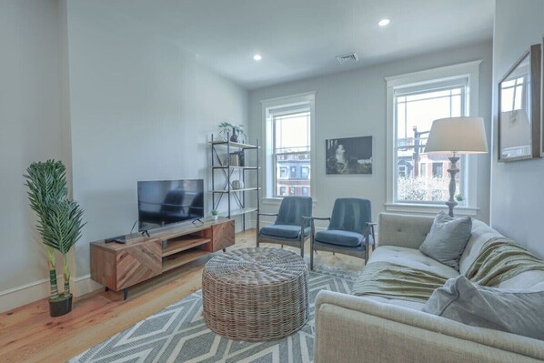 Living area - Back Bay Gem | 1BR on Newbury Street (Boston)