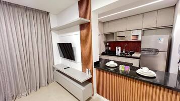 Appartement, vue sur la ville | Cuisine privée
