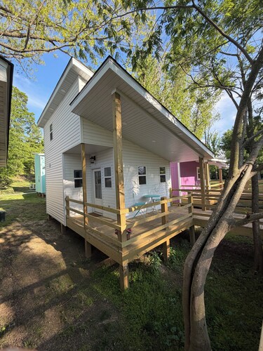 European Inspired Lofted Cottage in Tiny Home Village